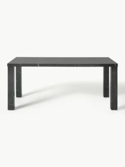 Eettafel Carl met marmerlook, 180 x 90 cm