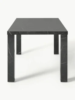 Eettafel Carl met marmerlook, 180 x 90 cm