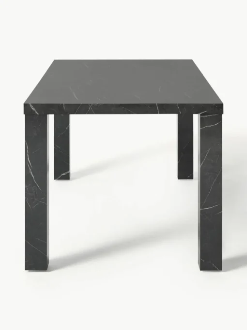 Eettafel Carl met marmerlook, 180 x 90 cm