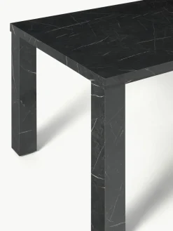 Eettafel Carl met marmerlook, 180 x 90 cm