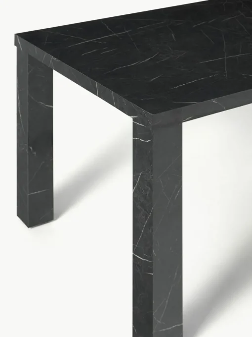 Eettafel Carl met marmerlook, 180 x 90 cm