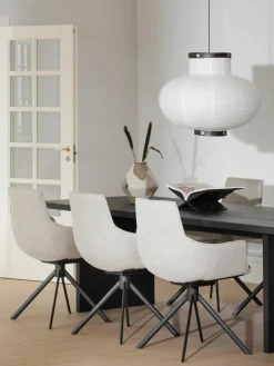 Eettafel Emmett van eikenhout, 240 x 95 cm