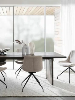 Eettafel Emmett van eikenhout, 240 x 95 cm