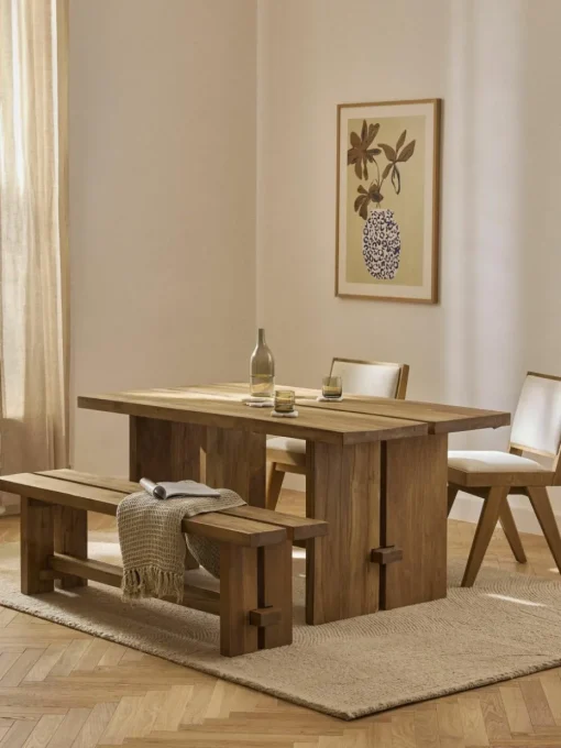 Eettafel Hugo van teakhout, in verschillende formaten