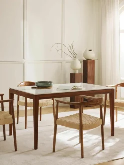 Eettafel Jackson in marmerlook, verschillende formaten