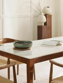 Eettafel Jackson in marmerlook, verschillende formaten