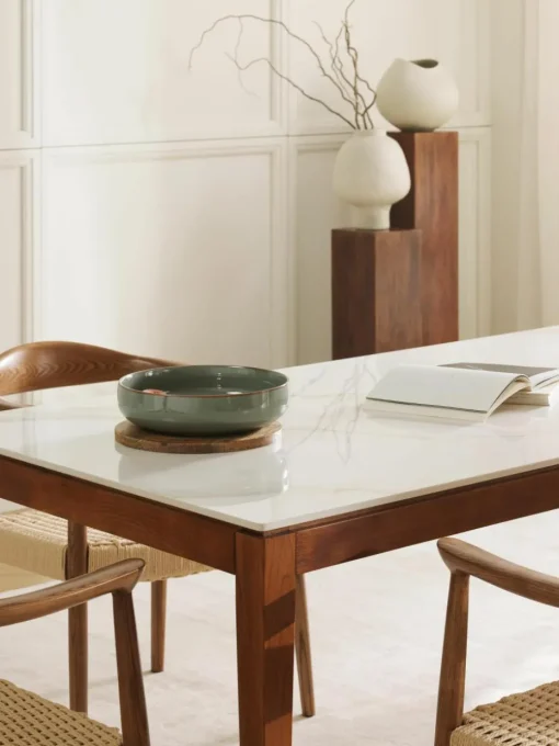 Eettafel Jackson in marmerlook, verschillende formaten