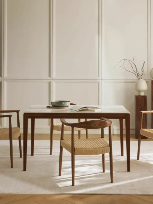Eettafel Jackson in marmerlook, verschillende formaten
