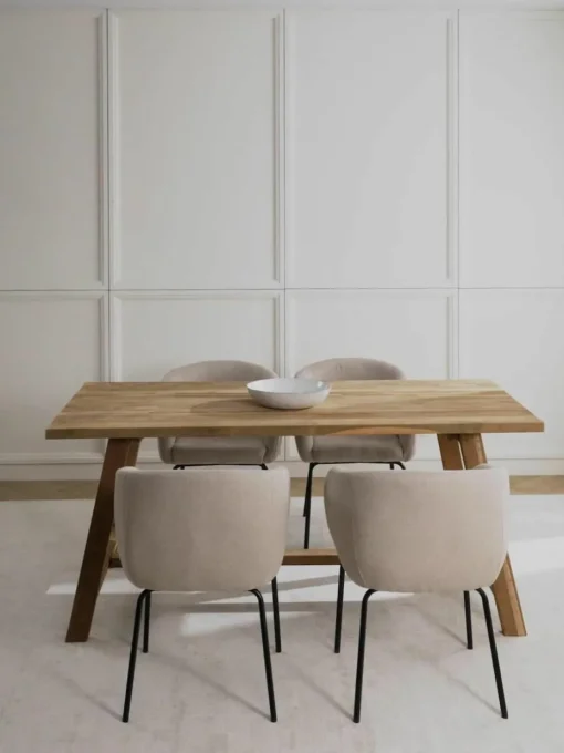 Eettafel Lawas van teakhout, in verschillende formaten
