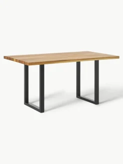 Eettafel Oliver van eikenhout, in verschillende formaten