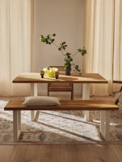 Eettafel Oliver van eikenhout, in verschillende formaten