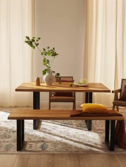 Eettafel Oliver van eikenhout, in verschillende formaten