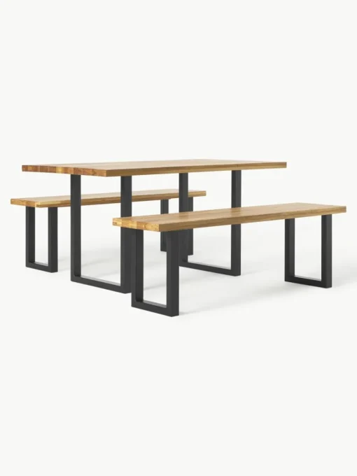 Eettafel Oliver van eikenhout, in verschillende formaten