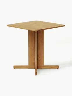 Eettafel Quatrefoil van eikenhout, 68 x 68 cm
