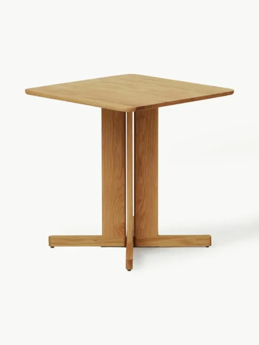 Eettafel Quatrefoil van eikenhout, 68 x 68 cm