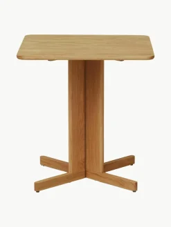Eettafel Quatrefoil van eikenhout, 68 x 68 cm