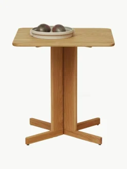 Eettafel Quatrefoil van eikenhout, 68 x 68 cm