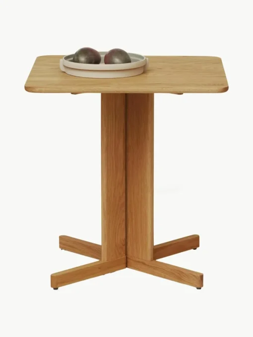 Eettafel Quatrefoil van eikenhout, 68 x 68 cm