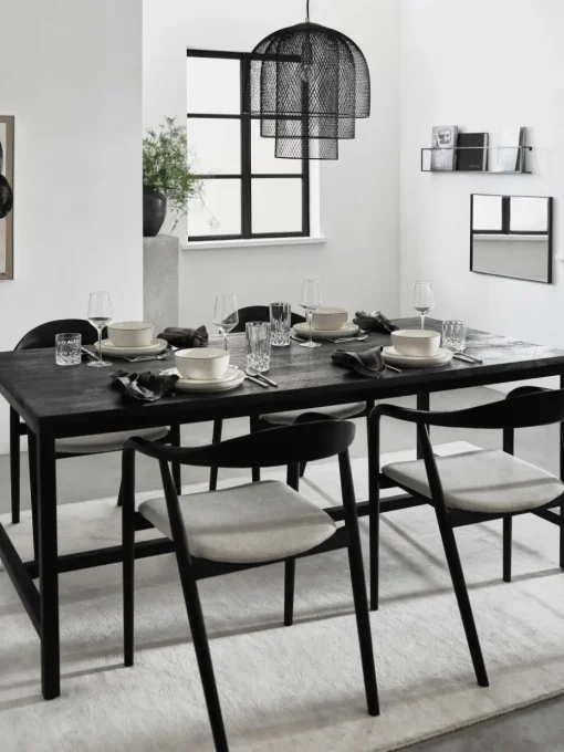 Eettafel Raw van mangohout, 180 x 90 cm