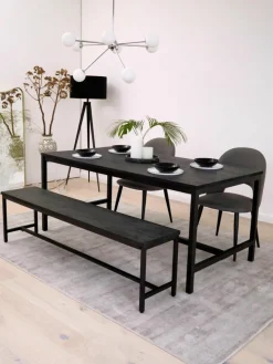 Eettafel Raw van mangohout, 180 x 90 cm