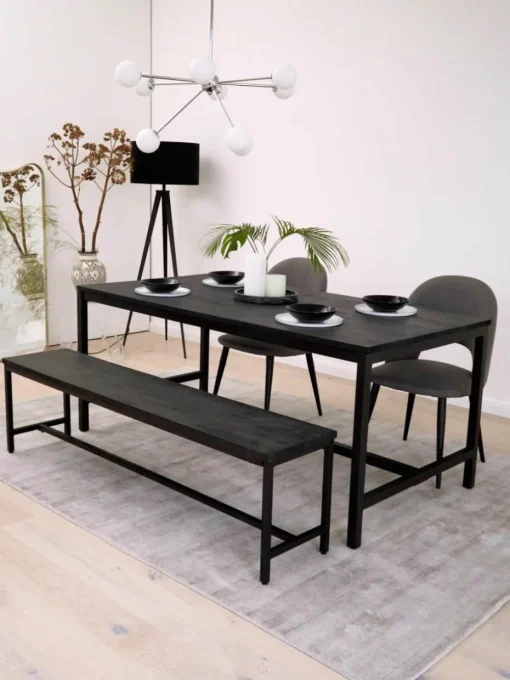 Eettafel Raw van mangohout, 180 x 90 cm