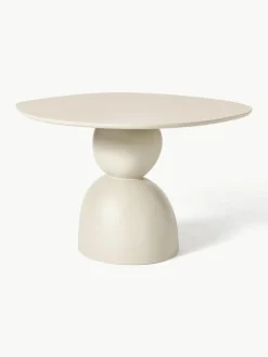 Eettafel Sahra in organische vorm, Ø 116 cm