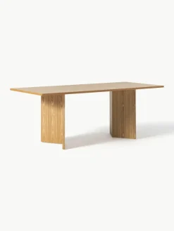Eettafel Toni in lichtbruin, 200 x 90 cm