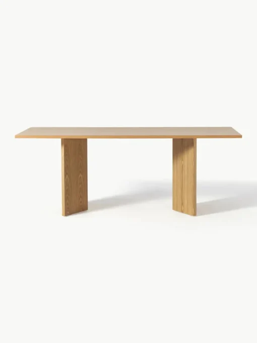 Eettafel Toni in lichtbruin, 200 x 90 cm