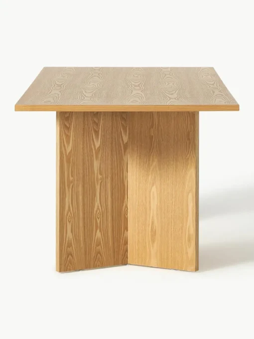 Eettafel Toni in lichtbruin, 200 x 90 cm