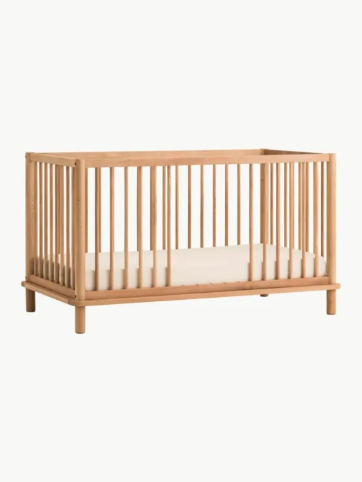 Eikenhouten babybedje Latitude met uitbouw tot ledikant, 70 x 140 cm