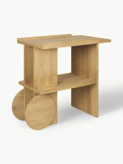 Eikenhouten bijzettafel Axis