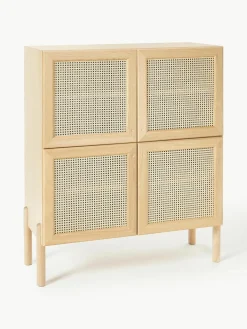 Eikenhouten dressoir Jolie met Weens vlechtwerk