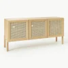 Eikenhouten dressoir Jolie met Weens vlechtwerk