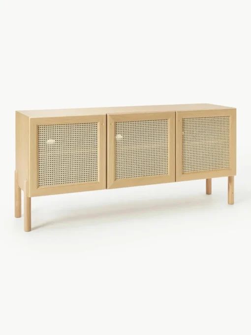 Eikenhouten dressoir Jolie met Weens vlechtwerk