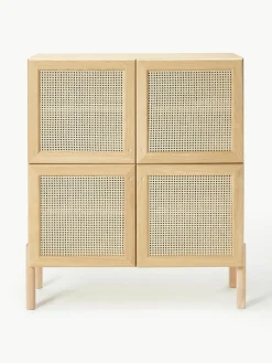 Eikenhouten dressoir Jolie met Weens vlechtwerk