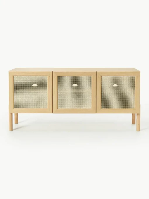 Eikenhouten dressoir Jolie met Weens vlechtwerk