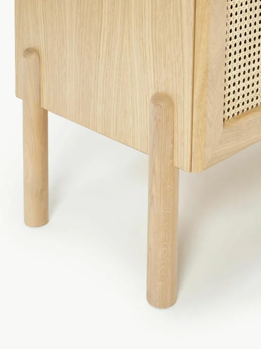 Eikenhouten dressoir Jolie met Weens vlechtwerk