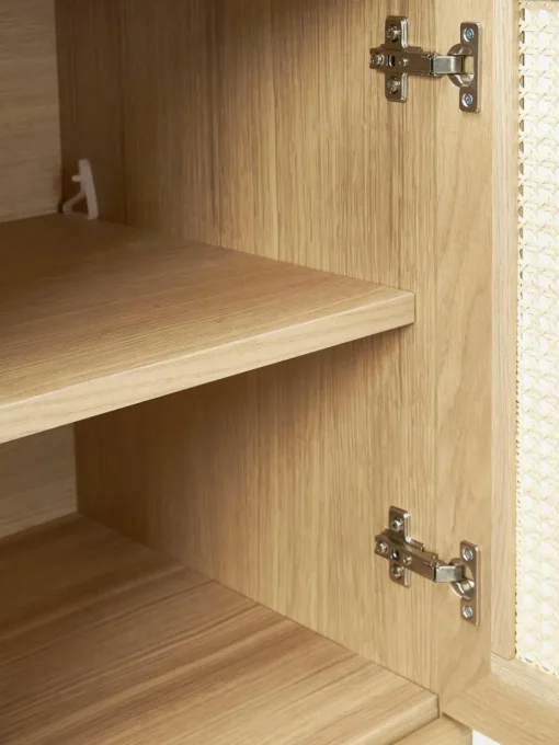 Eikenhouten dressoir Jolie met Weens vlechtwerk