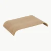 Eikenhouten tafelblad Curva voor wandrek