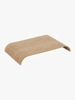 Eikenhouten tafelblad Curva voor wandrek