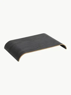 Eikenhouten tafelblad Curva voor wandrek