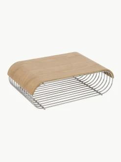 Eikenhouten tafelblad Curva voor wandrek