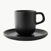 Espresso kopjes Nordic Kitchen met schoteltjes, 4 stuks