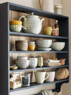 Espressobekers Cécile met klein patroon, set van 3