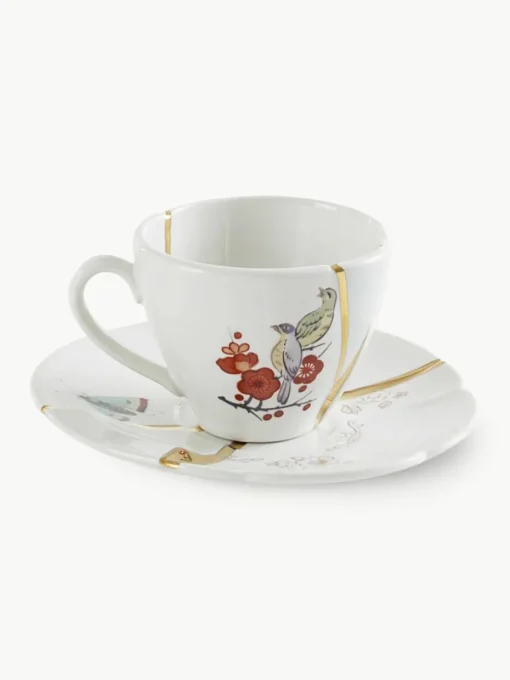 Espressokopje Kintsugi met schoteltje