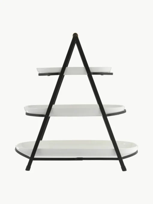 Etagère Tower met afneembare plateaus van porselein