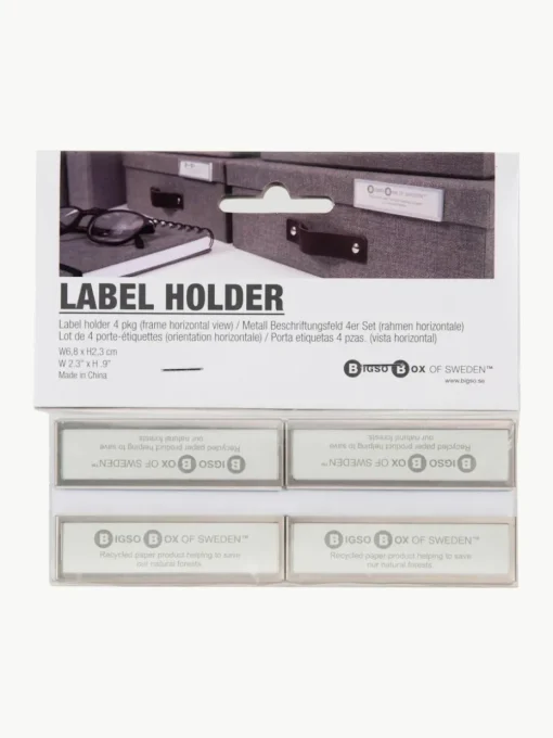 Etikethouder Clips Label, 4 stuks
