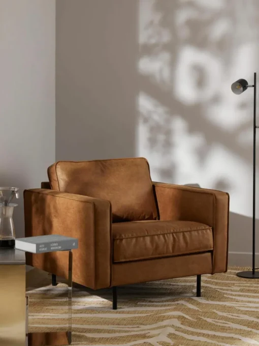 Fauteuil Hunter van gerecycled leer