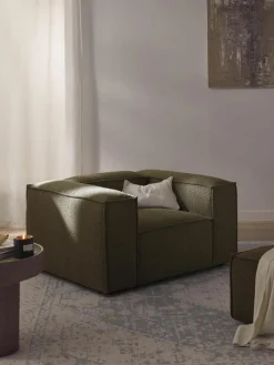 Fauteuil Lennon uit bouclé