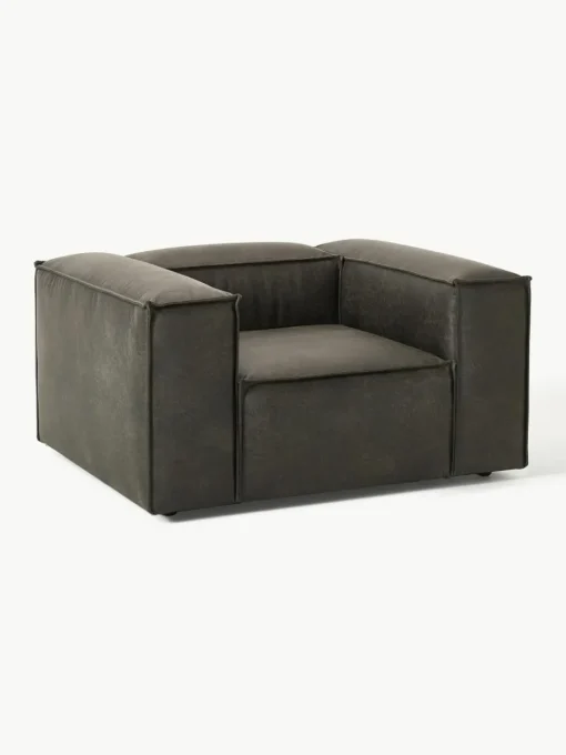 Fauteuil Lennon van gerecycled leer